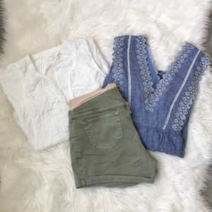 Maternity shorts and tanks tops